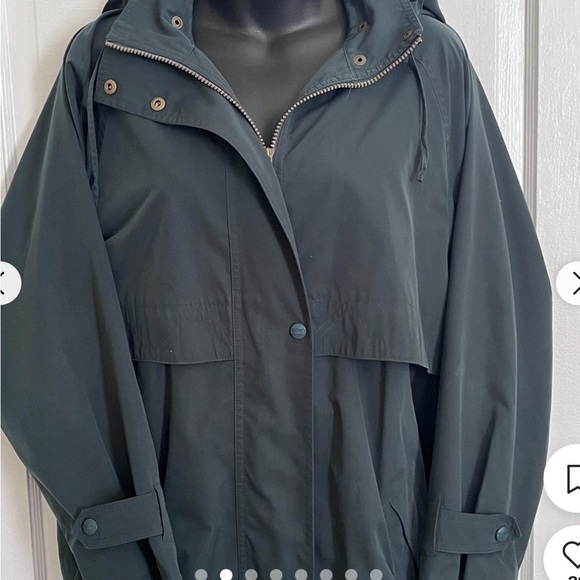 LL Bean trenchcoat, long extra large. NWOT chest 25 - Picture 5 of 12